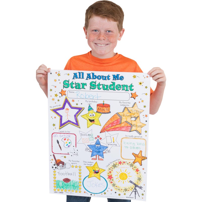 Really Good Stuff Ready-to-Decorate All About Me Star Student Posters - 24 Posters - Image 3